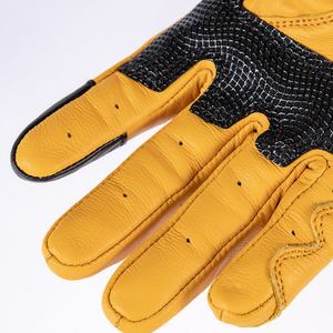 Gants de course vintage en cuir pour hommes, personnalisables, respirants, avec protection des phalanges, pour motocross et usage quotidien – Vente directe usine - Product Image 6