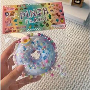 Doughnut Plush Cat Paw Squeeze <b>Toy</b> <b>Slime</b> Texture High Appearance Blind Bag Stress Relief Sensory Fidget Fun - Product Image 2