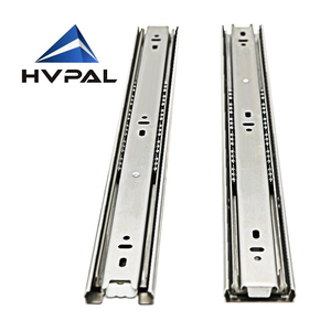 Rieles Telescópicos para Cajones de Muebles de Acero Inoxidable, Extensión Triple Completa, Directo de Fábrica - Product Image 1