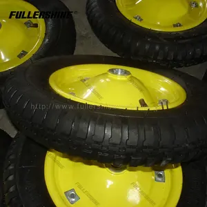 Roue gonflable pneumatique de pneu de brouette de roue de brouette en caoutchouc avec 3.50-8 vers la Russie
