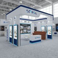 Murs d'affichage portables personnalisés pour salons professionnels avec éclairage LED et affiches rétroéclairées
