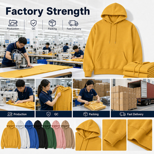 Sweat à capuche unisexe en molleton français premium, coton peigné, poids moyen, uni, personnalisable avec logo, grandes tailles pour hommes - Product Image 6