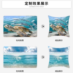 Funda de Almohada de Felpa Personalizada Naiting con Impresión de Logotipo para Sofá, Cama, Reposacabezas, 45x45cm, Estilo Instagram - Product Image 1