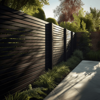 Panneau de clôture en aluminium thermolaqué conçu pour les patios extérieurs et les applications résidentielles modernes.