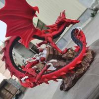 Figurine Slifer le Dragon du Ciel, Modèle de collection, Ornement, Statue de Duelist City Ten Generations Three Gods, Cadeau