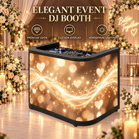Écran LED P2.5 pliable à 6 panneaux pour cabine DJ, avec conception à installation rapide, idéal pour la location de scènes de mariage et les événements.
