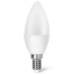 Bombilla LED C37 E14 4.9W, eficiencia energética, luz cálida, ideal para lámparas decorativas y ambientes acogedores. - Product Image 1