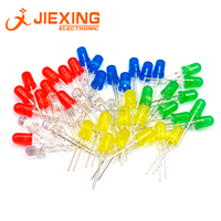 Lampe LED 5mm/Diode LED Blanc/Rouge/Jaune/Vert/Bleu/Orange Couleur diffuse DIP F5 Longueur de broche = 28mm