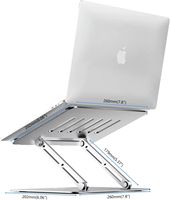 Soporte ergonómico de aluminio para computadora portátil Soporte para computadora portátil para Apple para MacBook Air Pro para Dell para HP