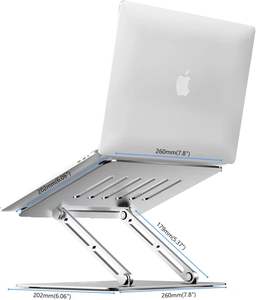 Soporte ergonómico de aluminio para computadora portátil Soporte para computadora portátil para Apple para MacBook Air Pro para Dell para HP - Product Image 3