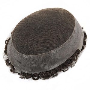 Bán buôn người đàn ông của ren phía trước tóc giả pháp ren tóc hệ thống với Ấn Độ Trinh Nữ tóc sâu sóng phong cách mật độ 130% - Product Image 5