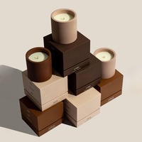 YOYOLO Bougie parfumée en céramique moderne avec couvercle, qualité supérieure, ensemble de bougies aromatiques réutilisables