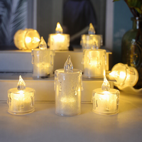 Lampes à thé artificielles sans fumée à flamme réaliste pour anniversaires, fêtes, festivals, ambiance nocturne, lanternes de table, ampoules
