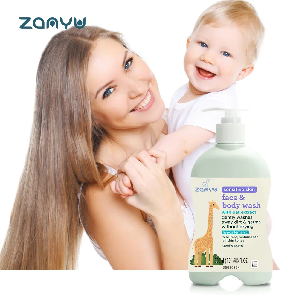 Lavado facial y corporal para bebés, lavable con Etiqueta Privada, 2 en 1, suave