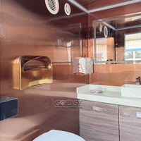Remorque de salle de bain de luxe Goeasy, toilettes portables d'extérieur, certifiées CE, écologiques, durables, revêtement antidérapant, prêtes à l'emploi, mobiles