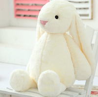 Lapin de Pâques en peluche de haute qualité lapin jouet avec logo personnalisable oreille mignon doux lapin de Pâques poupée jouet lapin en peluche cadeaux pour les enfants
