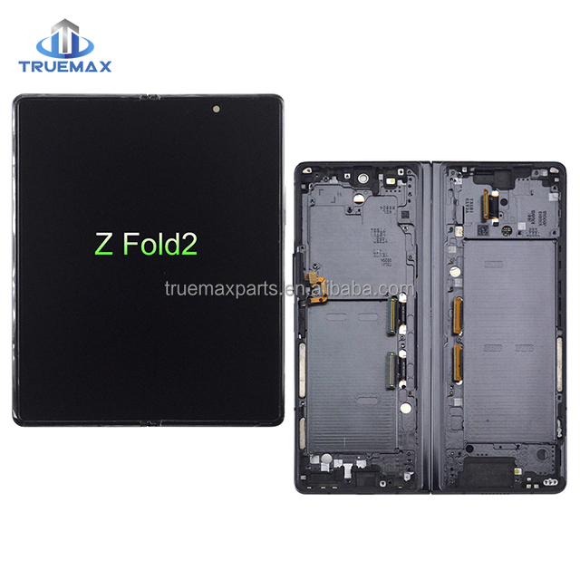 Truemax Inner Screen Complete With Frame for Samsung Galaxy Z Fold2 Smart Phone LCD Touch Screens Digitizer Assembly Cell Phone