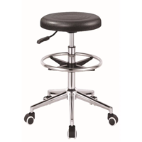 Mobilier de laboratoire ergonomique avec pieds en métal Chaises ESD Tabouret de travail debout Tabouret de pédicure en mousse Chaise en cuir