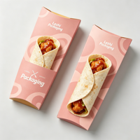 Boîtes à shawarma en gros, contenants alimentaires à emporter pas chers, emballage écologique pour shawarma, boîtes avec compartiments pour sauces et boissons