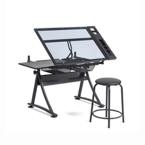 <span class=keywords><strong>Table</strong></span> à <span class=keywords><strong>dessin</strong></span> pour l'école, <span class=keywords><strong>table</strong></span> à <span class=keywords><strong>dessin</strong></span> d'<span class=keywords><strong>architecte</strong></span> avec plateau en verre pour les étudiants en ingénierie - Product Image 1