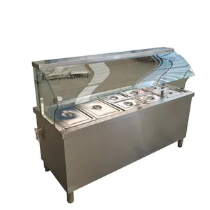 Commercial restaurant stainless steel kitchen equipment mobile buffet bain marie