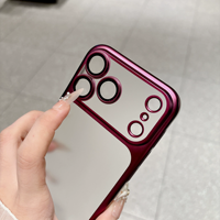 Coque de téléphone en PC rigide avec peinture métallique mate dépolie pour iPhone 18 17 Pro Max 16 15 14
