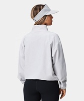 Veste de golf personnalisée à manches longues, confortable et souple, avec poches multi-entrées, haut à capuche performant, fermeture éclair 1/4