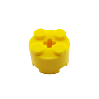 Brique ronde ABS 2x2 avec trou d'axe, multicolore, très vendue, pièces de rechange pour blocs de construction MOC pour modèle mécanique DIY NO.6143