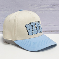 Gorra de Béisbol de Dos Tonos con Bordado Plano, Gorra Trucker, Diseño de Logotipo Personalizado con Monograma, Gorras de Béisbol Unisex de Algodón