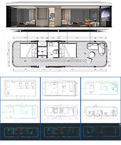 Casa Prefabbricata Modulare, Case Capsula Pronte all'Uso, Struttura in Acciaio, Alloggio Temporaneo, Capsula Spaziale Smontabile per Progetti - Product Image 6