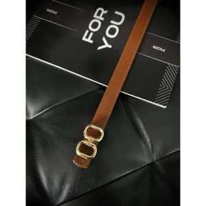 Cinturón Delgado para Mujer Fiori con Hebilla de Doble Punta, Accesorio de Moda con Herrajes de Aleación - Product Image 1