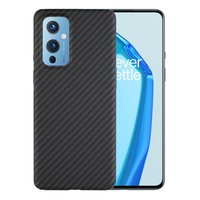 Faible MOQ 1 pièce Étui de téléphone en fibre de carbone sergé 3K pour One Plus 9PRO Caméra Grand Trou 9R
