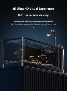 2025 새로운 모델 올인원 게으른 데스크탑 어항 산소 기계 에코 배경 스티커 사이드 필터 스퀘어 리빙 박스 - Product Image 5