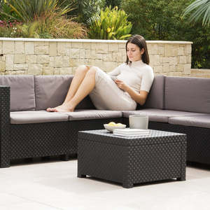 Set di Mobili da Giardino Asis in Rattan PE Moderno, Design Durevole in Polipropilene di Alta Qualità, Set Divano da Esterno - Product Image 5