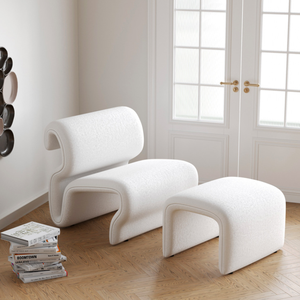 Ghế thư giãn đơn giản, kiểu dáng độc đáo, chất liệu PU, dành cho phòng ngủ, phòng khách, phong cách sống hiện đại, dành cho người nổi tiếng trên mạng. - Product Image 2