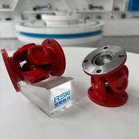 Structure de raccordement à bride, mini-coupleur croisé universel, couleur rouge, SWC, pour machines industrielles lourdes