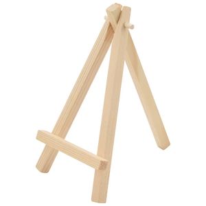子供と学生のための木製絵画イーゼルミニポータブル木製ディスプレイイーゼルスタンド - Product Image 4