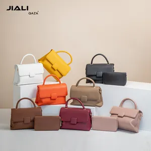 Lieferant billig Großhandel Luxus Taschen Frauen Handtaschen Damen neue Mode hochwertige Leder Geldbörsen und Handtaschen 2er-Set