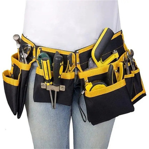 Custom Carpenters Garden Tool Belt Professional Electrical Construction <b>Heavy</b> <b>Duty</b> Tool Waist <b>Bags</b> - Product Image 1