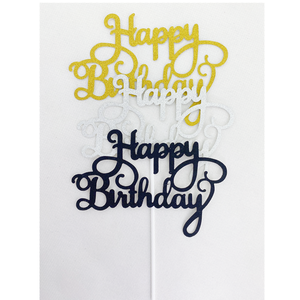 Adorno <span class=keywords><strong>de</strong></span> pastel con purpurina para feliz cumpleaños, felicitación - Product Image 4