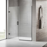 Cabine de douche de baignoire pliante Offres Spéciales avec panneau pivotant pour usage hôtelier Verre trempé Taille personnalisable