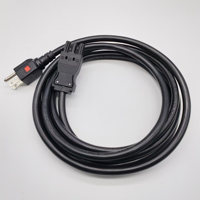 Cross-border Ready-stock 15A American-style Overload Power Cord US-standard Multi-core Electronic Cable High-power