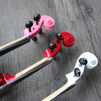Violon en ébène personnalisé 4/4 — 1/4, Support de remplacement, pas cher, avec étui carré en mousse rigide de haute qualité, vente en gros