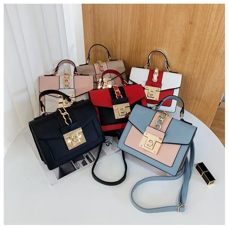 Hot selling pu leather handbags wholesale crossbody sling shoulder bags free shipping women hand bag purse lady handbags