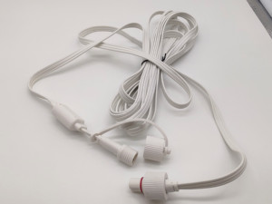 หมุด2ขา3พิน4ขา IP65ขั้วต่อสีขาวกันน้ำชุดสายแบนสำหรับไฟ LED - Product Image 3