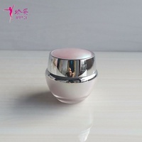 Ensembles de bouteilles d'emballage cosmétique en acrylique de forme ovale de 30ml/80ml/100ml/15g/30g/50g
