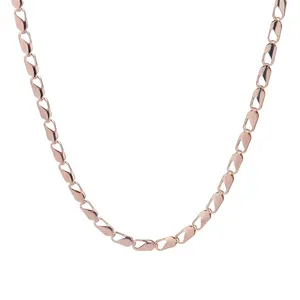 Collana con ciondolo di tendenza Hip Hop in oro rosa di tendenza Instagram