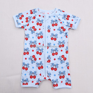 Tutina per Neonati in Bambù Personalizzata Yiying, Estiva a Maniche Corte con Cerniera e Motivi Carini, <span class=keywords><strong>Pigiama</strong></span> in Bambù per Bambini e Bambine - Product Image 4