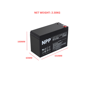 แบตเตอรี่เจลตะกั่ว-กรด 12V9AH เป็นมิตรกับสิ่งแวดล้อม คายประจุเองได้น้อย เหมาะสำหรับระบบสำรองไฟ (<span class=keywords><strong>UPS</strong></span>) พลังงานทดแทน และระบบ IoT - Product Image 2