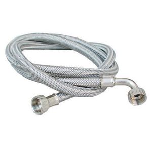 3M Bend Braided Stainless Steel Washing Machine Inlet <b>Hose</b> Flexible EPDM <b>Plumbing</b> <b>Hose</b> for Bathroom Toilet Use - Product Image 1